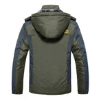 Wasserdichte gefütterte Herrenjacke mit Kapuze - Cavalieri