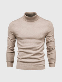 Pull à col roulé pour hommes, lavable