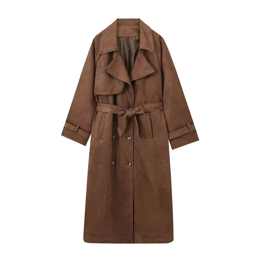 Manteau long vintage de style automnal - Kloe