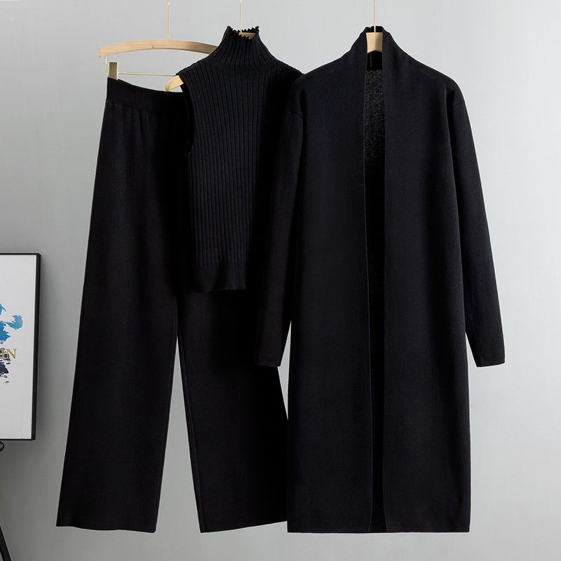 Dreiteiliges Winter-Strickset - Isolde