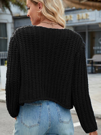 Arleth - Cardigan à col rond avec boutons et poches