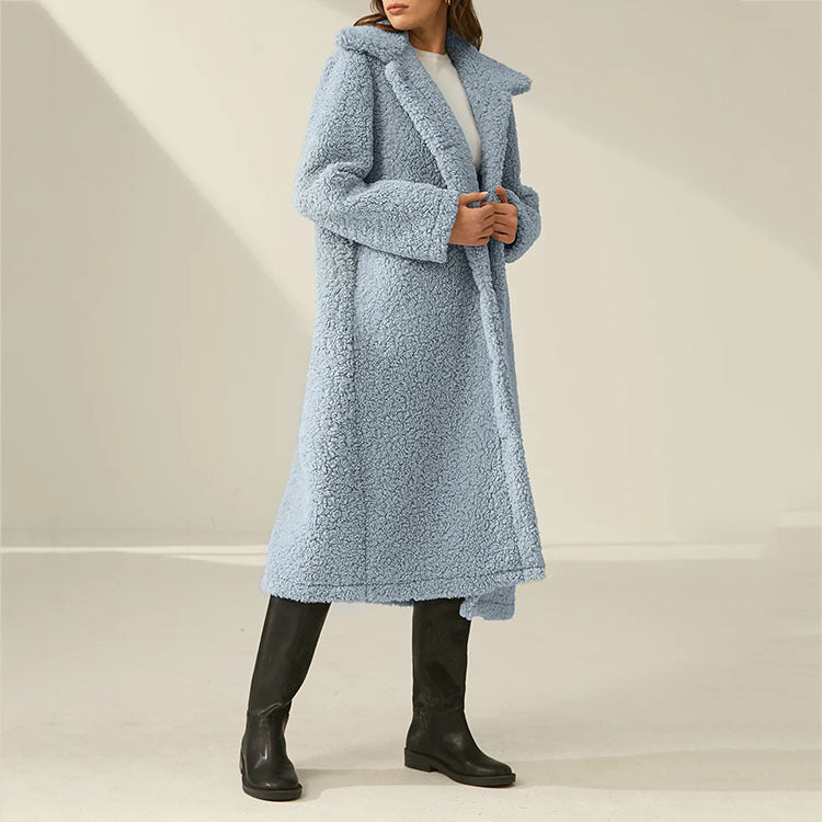 Langer Damenmantel aus Fleece - Ysandre