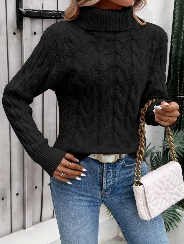 Damen-Rollkragenpullover aus Strick - Freja