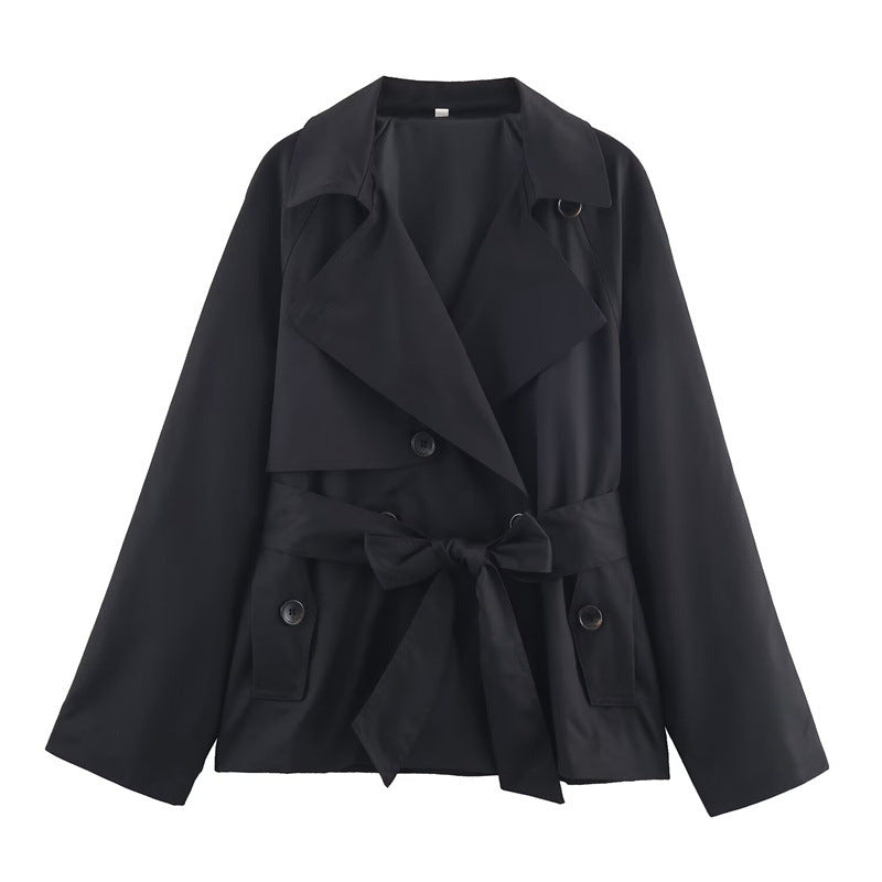 Locker sitzender kurzer Damen-Trenchcoat - Elayne