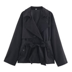 Locker sitzender kurzer Damen-Trenchcoat - Elayne