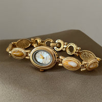Bijoux femme montre bracelet avec détail ovale - Alviera