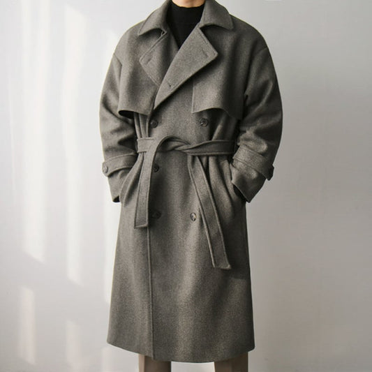 Manteau d'hiver en laine épaisse pour homme - Mareon