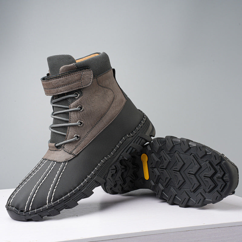 Wasserdichte Herren-Winterstiefel mit Schnürsenkeln - Raveln
