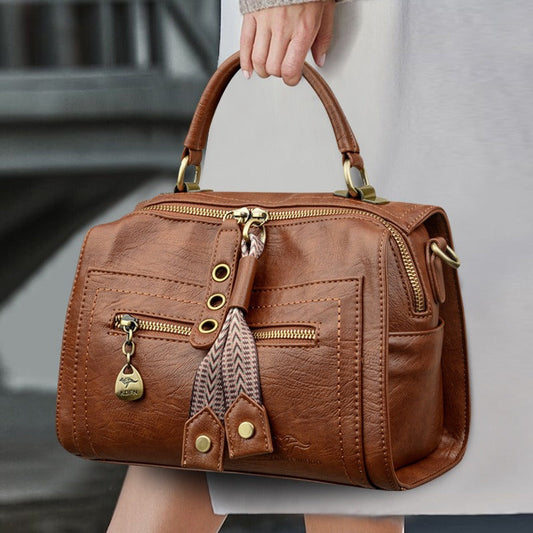 Sac à bandoulière en cuir synthétique avec détails métalliques - Juliette