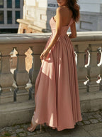 Meadow - Langes Kleid mit schrägen Schultern