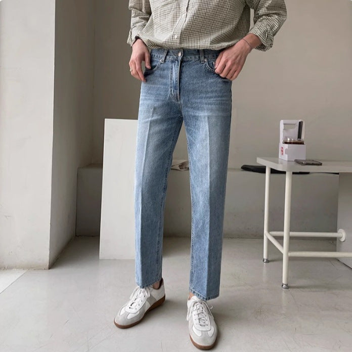 Straight-Jeans mit heller Waschung für Männer - Stellan