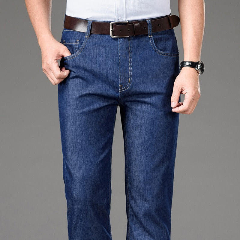 Gerade geschnittene Herrenjeans aus Baumwollstretch - Mateo