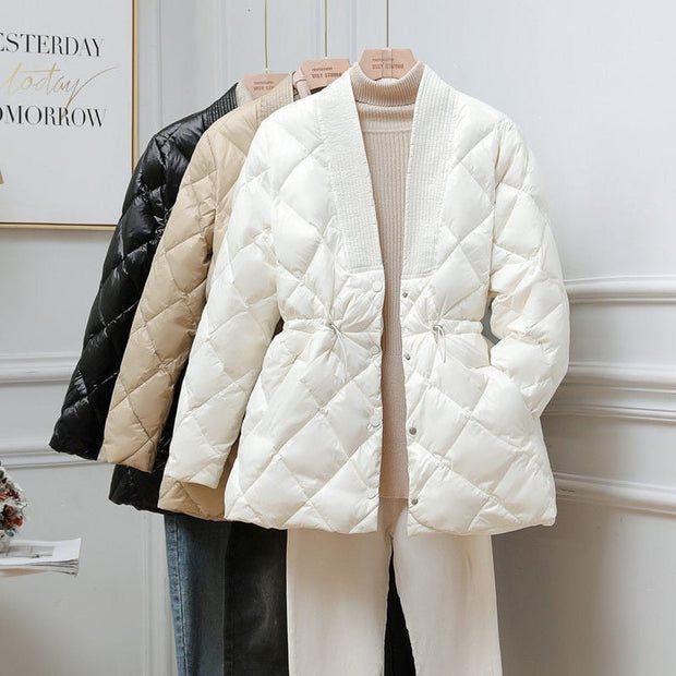 Veste matelassée pour femmes avec ajustement à la taille - Elvira