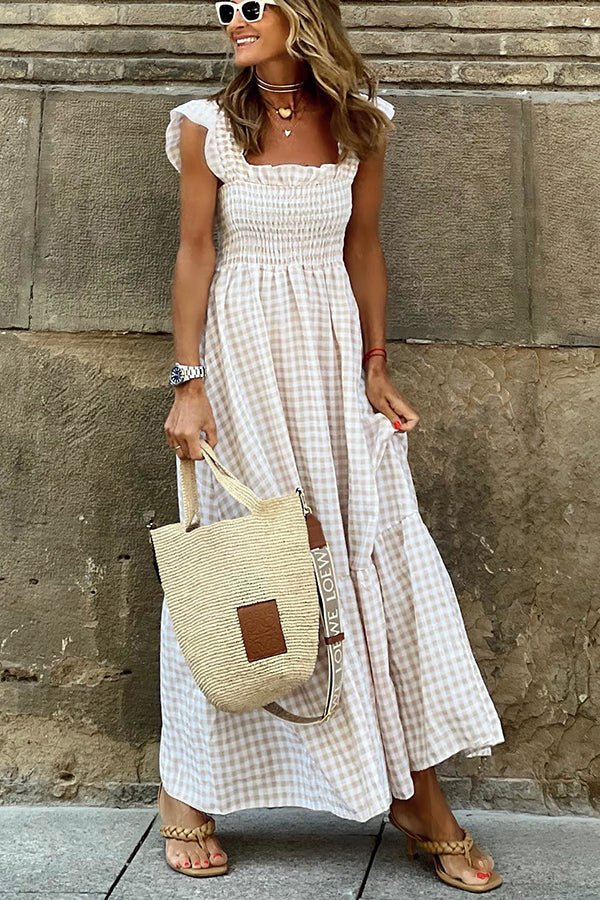 Marlene | Smocked long dress