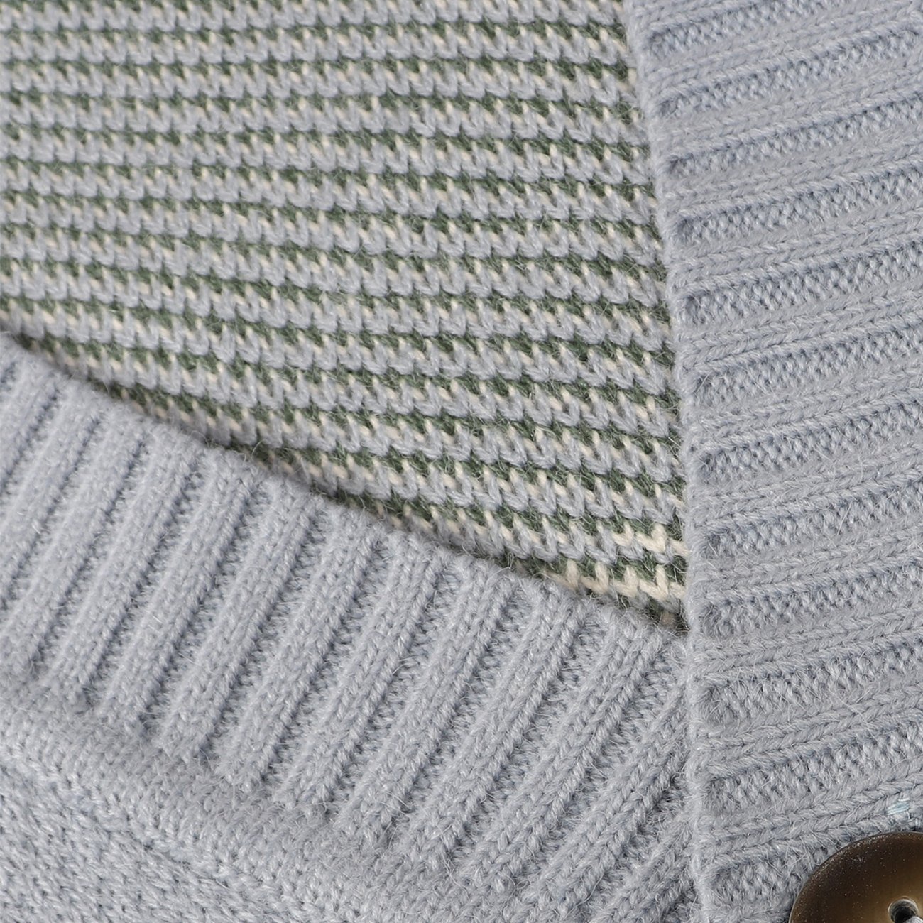 Herrenstrickjacke mit Knopfverschluss und grafischem Muster - Thomas