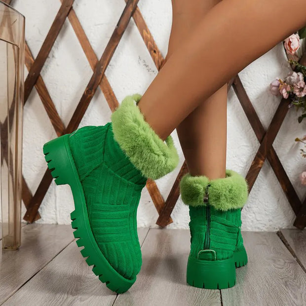 Arleth - Kuschelige Winterstiefeletten mit dicker Sohle für Frauen