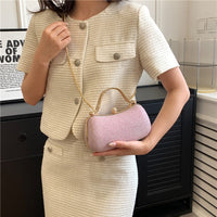 Sac de soirée pour femme avec détails brillants et poignée ornée de bijoux - Dhalia