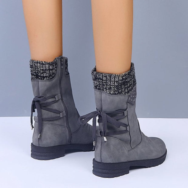 Pia - Bottes de Neige à Lacets
