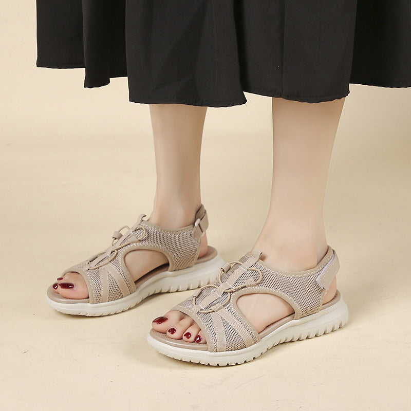 Orthopädische Sandalen mit verstellbarem Doppelriemen und ergonomischem Fußbett - Sarel