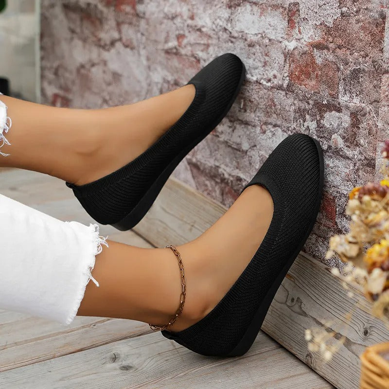 Flexible Damen-Turnschuhe aus Strick mit lässigem Stil - Renata