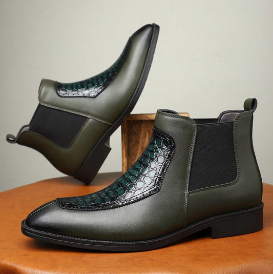 Bottines habillées pour hommes avec élastique latéral - Zirek