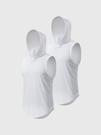 T-shirt sans manches à capuche