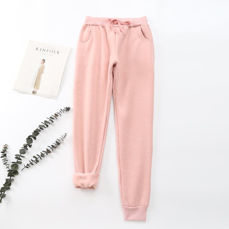Damenhose mit Samteffekt innen - Lureta