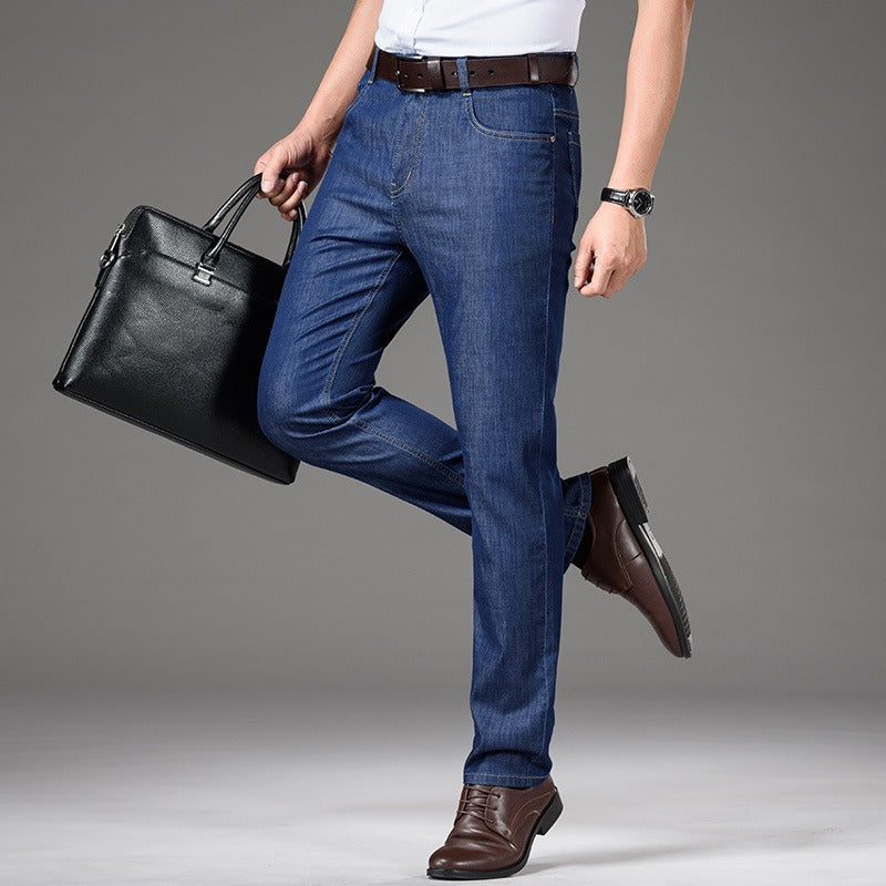 Gerade geschnittene Herrenjeans aus Baumwollstretch - Mateo