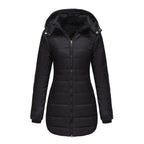 Lange Damenjacke mit Kapuze - Naelle