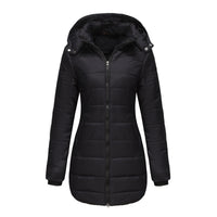 Veste longue à capuche pour femme - Naelle