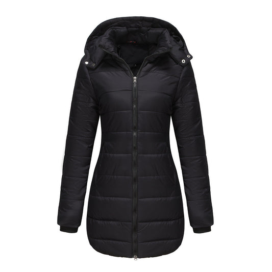 Veste longue à capuche pour femme - Naelle