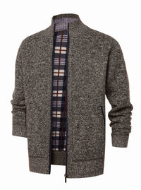 Strickjacke mit Reißverschluss und Stehkragen – Joshua