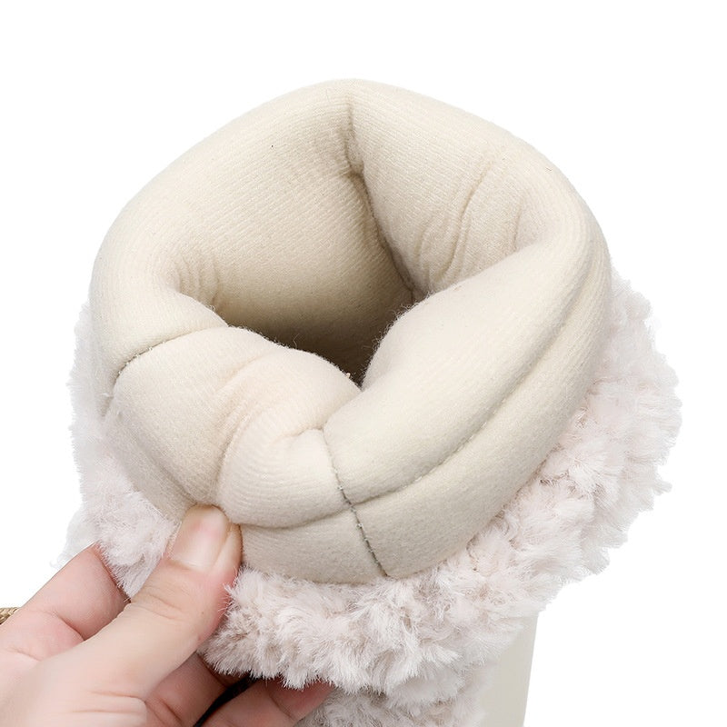 Damen-Schneestiefel mit flauschigem Futter und halbhohem Schaft - Zanarkand