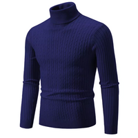 Asael - Pull chaud en maille à col roulé