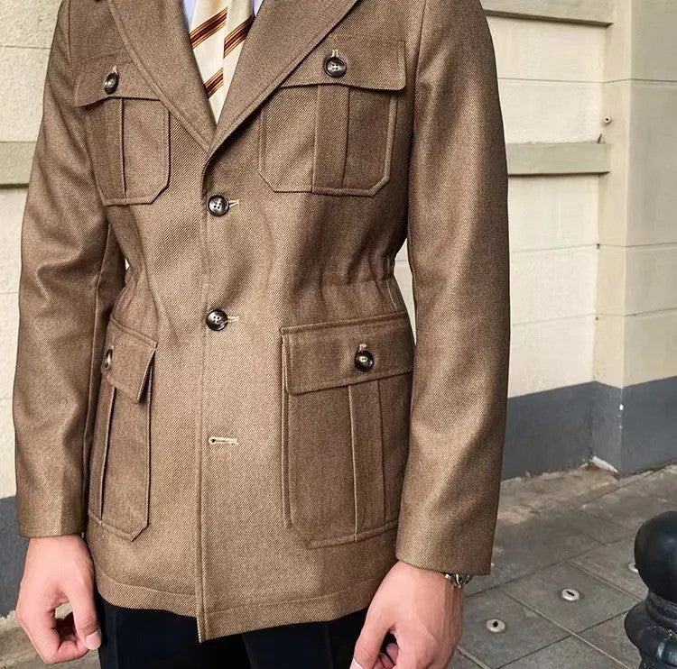 Enzo - Wintermantel mit Schneiderkragen, Haute Couture