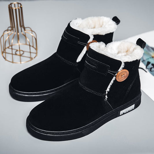 Bottes d'hiver pour hommes en daim avec doublure chaude - Danny