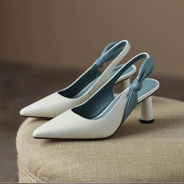 Nora - Chaussures noires stylées avec noeud