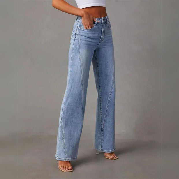 Classique pantalon de loisirs pour femmes - Jambe droite