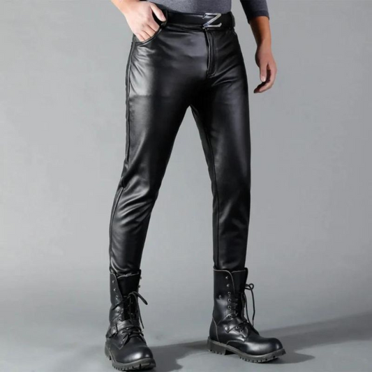 Carl - Pantalon en cuir extensible de haute qualité
