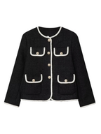 Kurze Damenjacke mit Zierknöpfen - Alida
