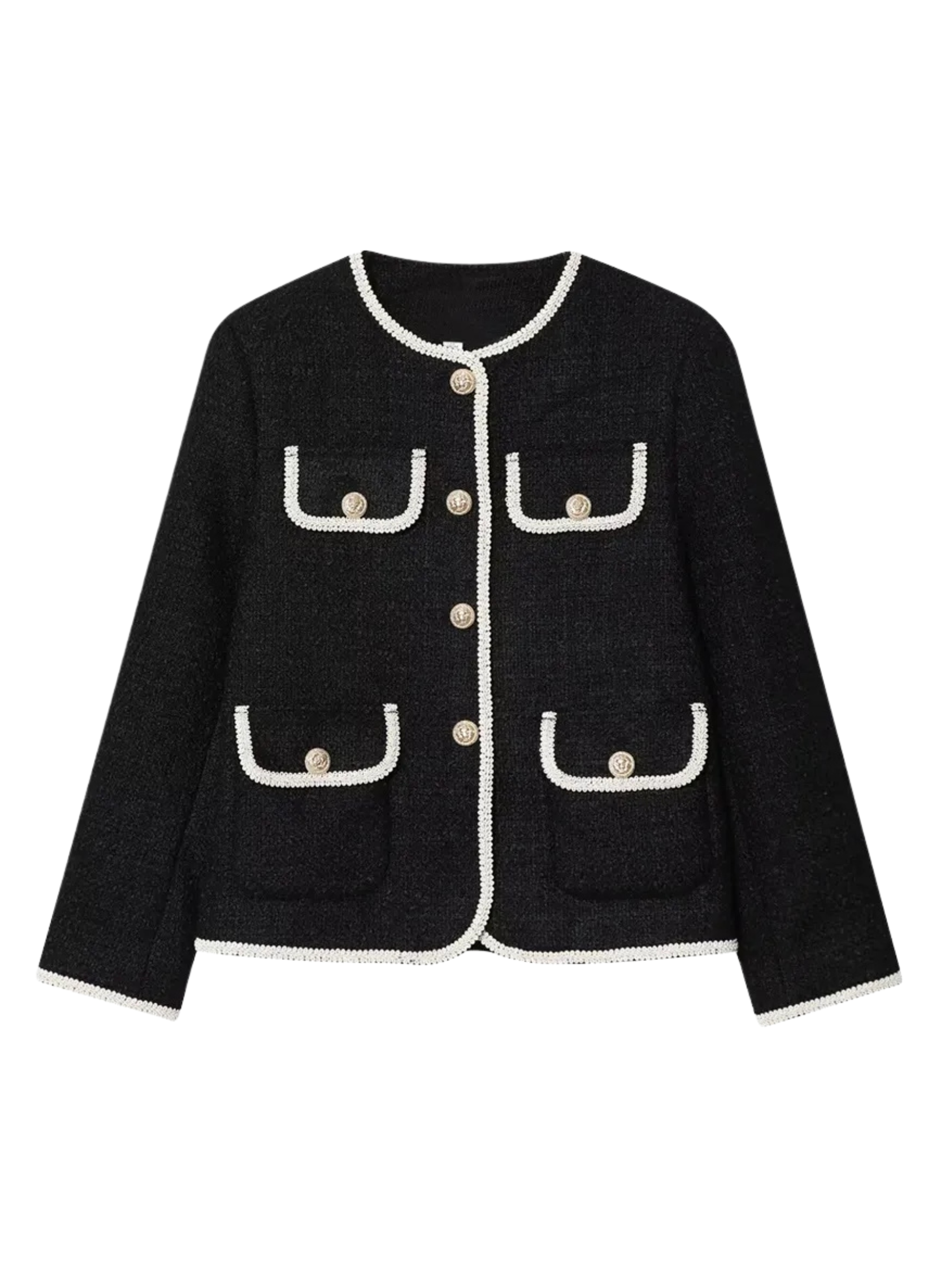 Kurze Damenjacke mit Zierknöpfen - Alida