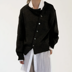 PAIGE - Kaschmir-Wickeljacke mit verspielten Knopfdetails