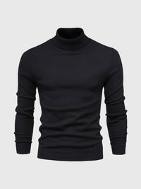 Pull à col roulé pour hommes, lavable