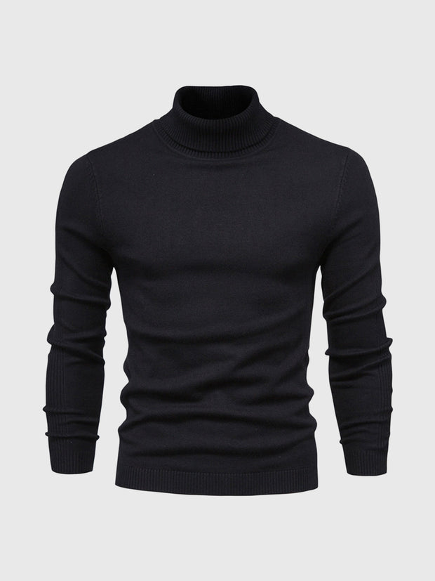 Pull à col roulé pour hommes, lavable