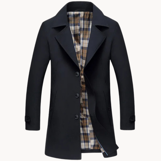 Herman - trench-coat design résistant et coupe-vent pour homme