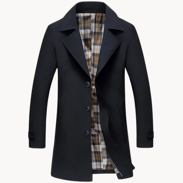 Herman - trench-coat design résistant et coupe-vent pour homme