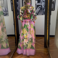 Lara - Luxueuse robe longue en satin italien