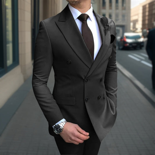 Alfonso - Meilleur costume d'affaires de qualité 3-pièces ensemble de costumes