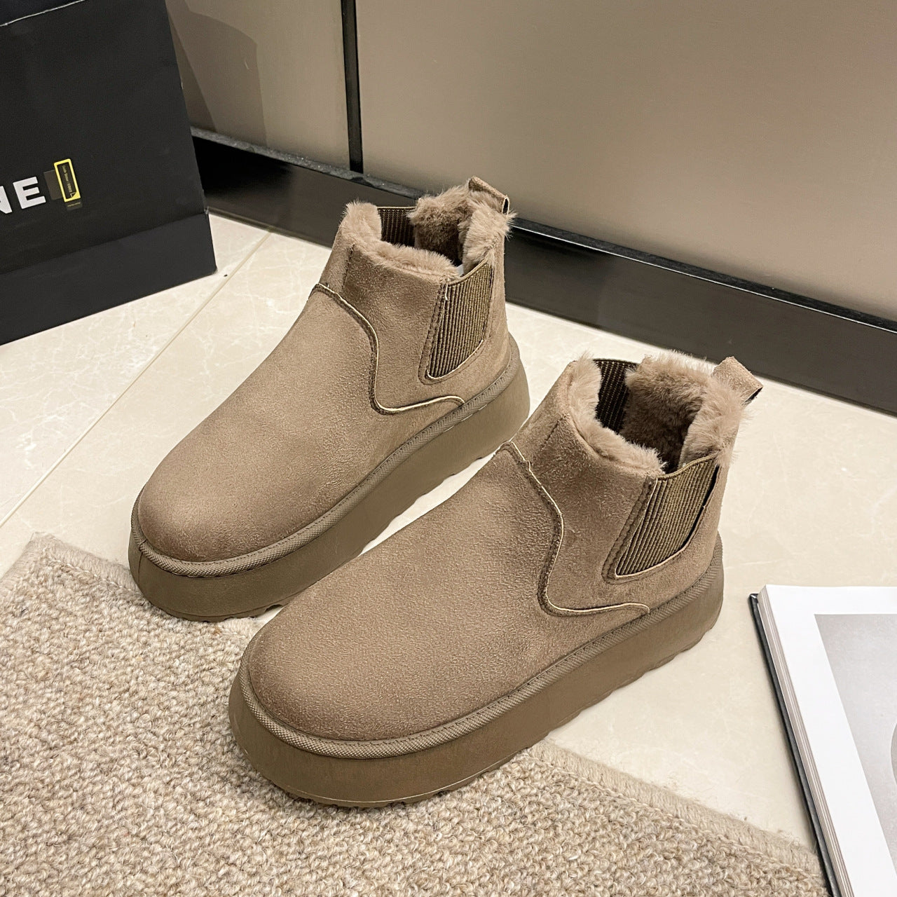 Winterstiefeletten für Damen mit flauschigem Futter - Maivelle