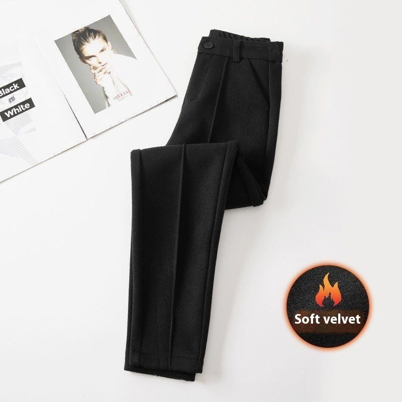 Warme Damenhose mit Woll-Effekt - Annelise